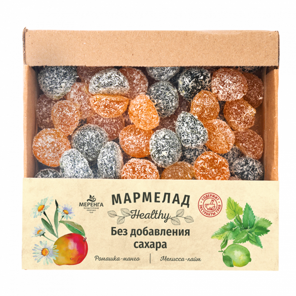  Меренга Мармелад в кокосовой обсыпке Ромашка+Мелисса , 800г     в Белореченске
